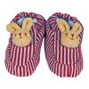 Chaussons lapin rayures (2 ans)