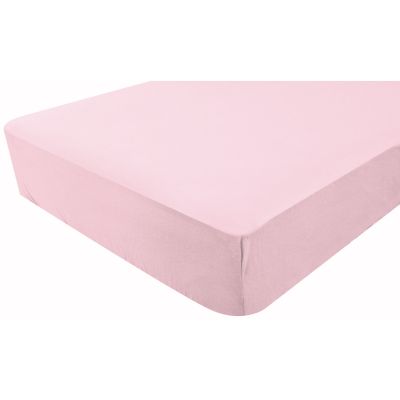 Drap housse imperméable rose (60 x 120 cm)