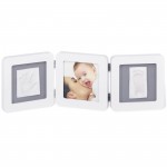 Cadre photo empreinte Baby Art Double Print Frame blanc par Baby Art