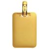 Plaque rectangulaire unie 16 x 24 mm (or jaune) 