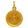 M�daille cachet balance (or jaune)
