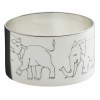 Rond de serviette El�phants (m�tal argent�)