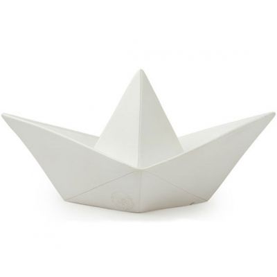 Lampe veilleuse bateau paper boat blanc