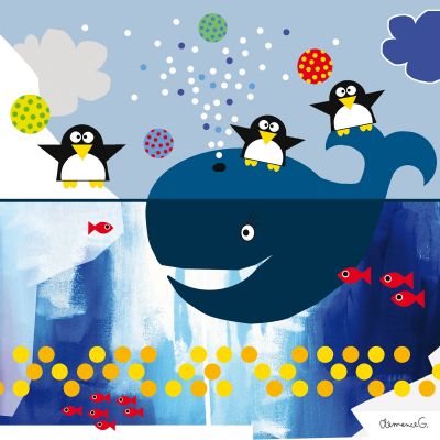 Tableau et si on jouait by clémence g. (40 x 40 cm)