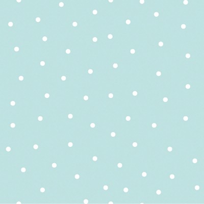 Frise adhésive turquoise à pois blancs by flora waycott (410 cm)