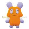 Peluche Panda en polaire orange / parme (24 cm)