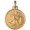M�daille hindouiste ''OM'' (or jaune)