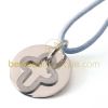 Pendentif Believe Croix (Or blanc)