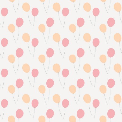 Papier peint ballons roses by sarah betz (2,5 m)
