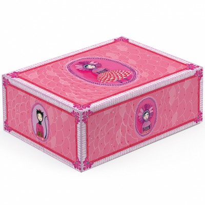 Boîte de rangement précieuse frida rose (32 x 25 cm)