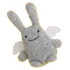 Petit doudou hochet Ange lapin gris (12 cm)