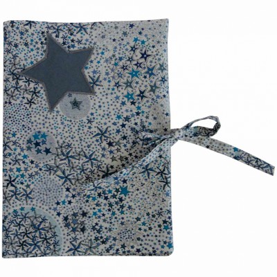 Prot�ge carnet de sant� Liberty bleu par Le petit rien