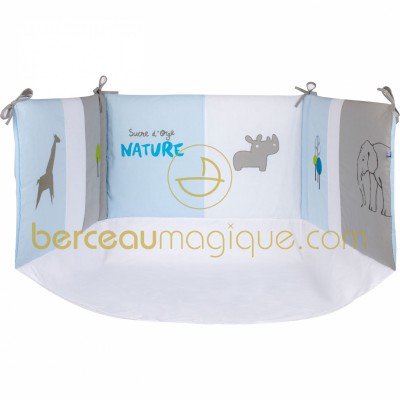 Tour de lit avec fond Mini Nature par Sucre d'orge