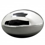 Tirelire Ballon de rugby (m�tal argent�) - Orf�vrerie de Cr�vigny 
