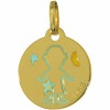 M�daille Tr�sor laqu� gar�on (Or jaune)