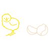 Stickers mural Poussin chambre b�b�  par Mimi'lou