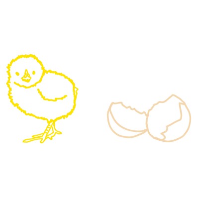 Stickers mural Poussin chambre b�b�   par  Mimi'lou