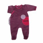 Pyjama parme Les jolis pas beaux (6 mois) - Moulin Roty