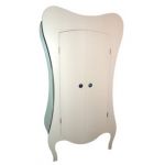 Armoire 2 portes Volute finition laqu� blanc - Mathy by bols