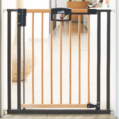 Barrière de sécurité easy lock bois et métal (68 à 76 cm)