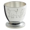 Coquetier El�phants (m�tal argent�)