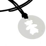 Grande m�daille ajour�e petite fille (argent massif) - Loupidou