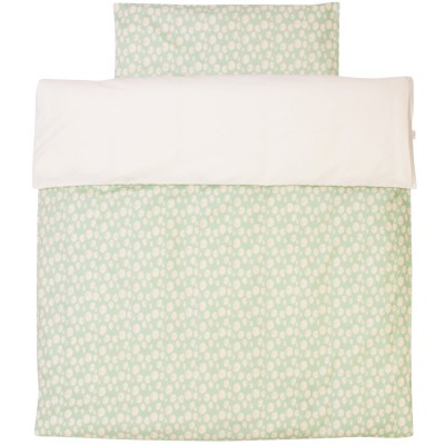 Housse de couette + taie pour berceau balloon turquoise (80 x 80 cm)