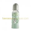 Biberon en verre de 250 ml avec sa housse de protection poudr� bleu