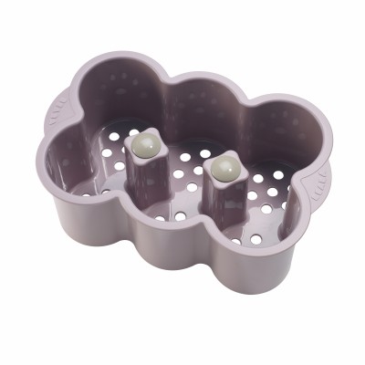 Casier � biberons poudr� rose par B�aba