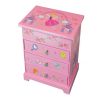 Bo�te � bijoux musical 3 tiroirs Fille robe et accessoires