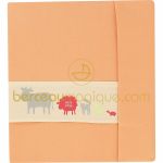 Parure drap + taie pour lit b�b� Corail, rouge & co - Sucre d'orge