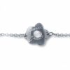 Gourmette b�b� marguerite (Or blanc)