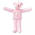 Doudou Ours hochet rose (20 cm) - Trousselier