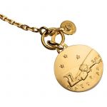 Bracelet Petit Prince couch� dans l'herbe ( or jaune  et breloque  diamant) - La Monnaie de Paris