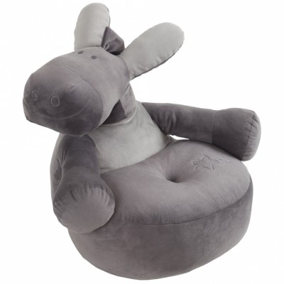 Pouf sofa paco âne gris poudre d'étoiles (50 cm)