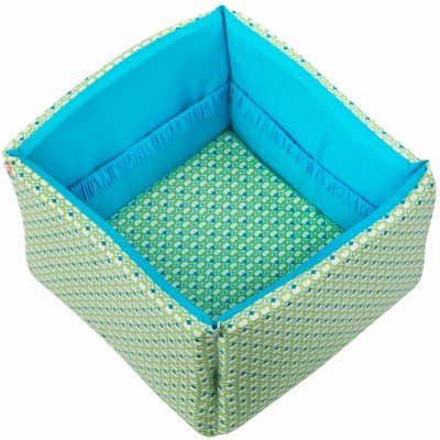 Corbeille en tissu philo green