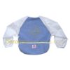 Bavoir polaire � manches bleu provence (12-24 mois)