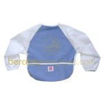 Bavoir polaire � manches bleu provence (12-24 mois) - Red Castle