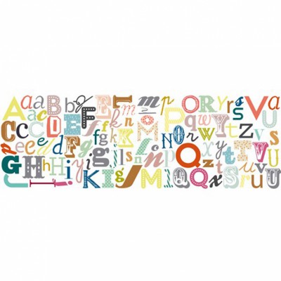 Stickers mural alphabet (22 x 60 cm)