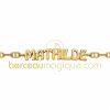 Gourmette b�b� personnalis�e pr�nom (or jaune 750�)