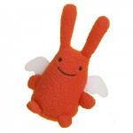 Petit doudou Ange lapin orange (12 cm) - Trousselier