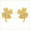 Boucles d'oreilles Tr�fle (or jaune)
