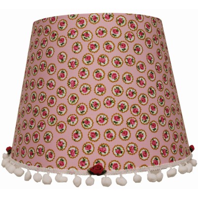 Abat-jour english rose fleurs pour lampe (35 x 28 cm)