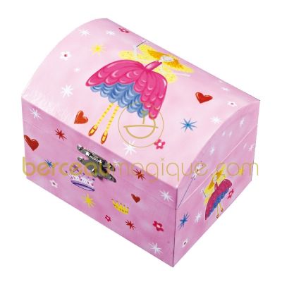 Grande malle � bijoux musicale Princesse f�e par Trousselier