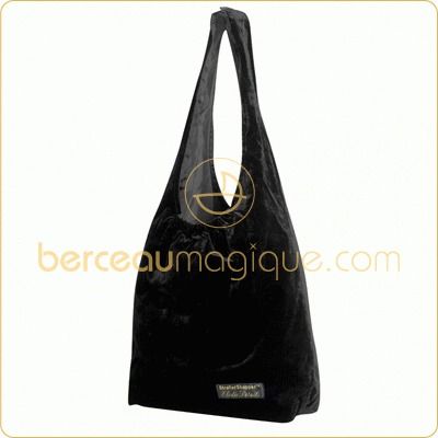 Sac � poussette Stroller Shopper en velours noir par Elodie Details