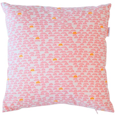 Coussin carré pebble pink