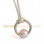Pendentif Moana Perle blanche du japon (Or blanc) - Mikado