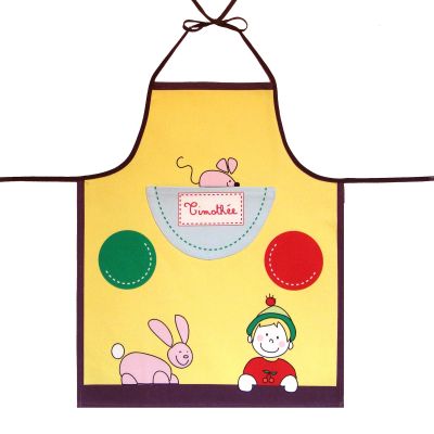 Tablier jaune personnalisable par Les Griottes