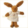 Peluche Lapin robe tricot (24 cm)