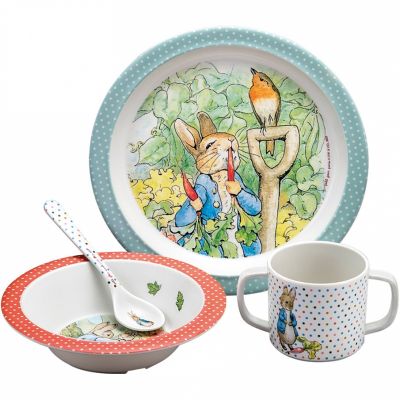 Coffret repas enfant pierre lapin (4 pièces)